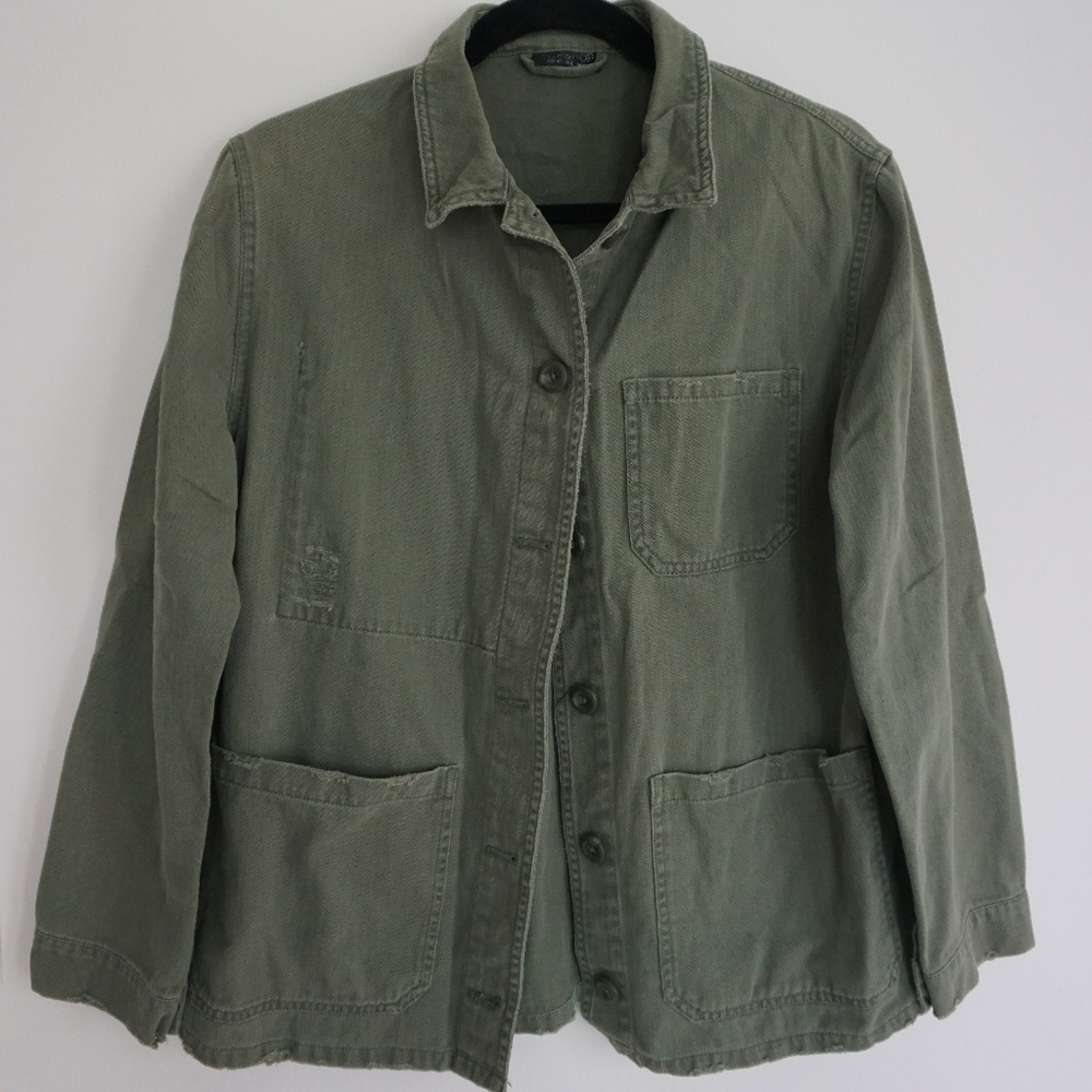 Topshop -- Army Green Jacket --
